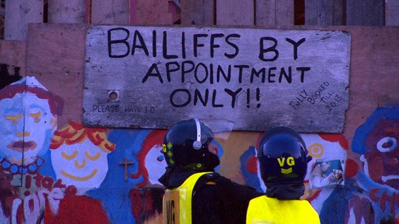 Gypsy Eviction: Battle for Dale Farm banner